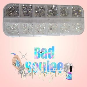 Nail 3d diamonds an crystals